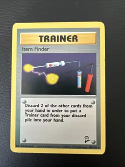 Pokemon Card Item Finder 103/130 2 Regular Rare Base Set - Image 1