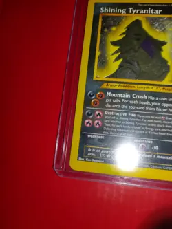 Pokemon Shining Tyranitar 113/105 Neo Destiny Holo Secret Rare Unlimited Card - Image 2