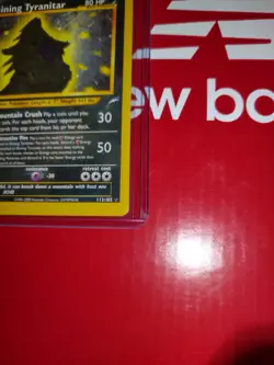 Pokemon Shining Tyranitar 113/105 Neo Destiny Holo Secret Rare Unlimited Card - Image 3