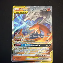 Pokemon TCG Reshiram & Charizard GX Holo Card 20/214 Unbroken Bonds - Image 1