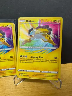 Pokemon SWSH04 Vivid Voltage RAIKOU Amazing Rare! 050/185! Lot of 9 Cards Mint! - Image 2