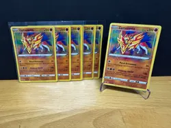Pokemon SWSH04 Vivid Voltage ZAMAZENTA Amazing Rare 102/185 Lot of 7 Cards Mint! - Image 1