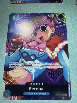 One Piece Perona OP01-077 Box Topper Card Game Romance Dawn - Image 3