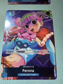 One Piece Perona OP01-077 Box Topper Card Game Romance Dawn - Image 4