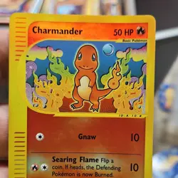 Pokemon Charmander Expedition Base Set Reverse Holo Card 98/165 English 50 HP - Image 3