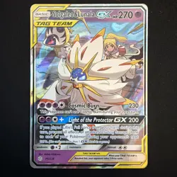 Pokemon TCG Solgaleo & Lunala GX Cosmic Eclipse Ultra Rare Card 75/236 NM - Image 1