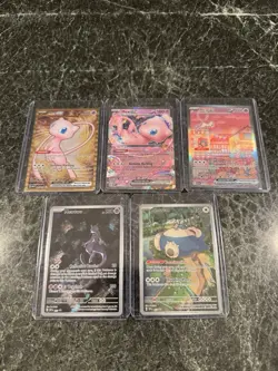 Mewtwo, Mew, Snorlax Pokemon 151 Ultra Premium Collection Promo 5 Card Lot - Image 1