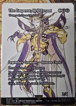 The Emperor, Hell Tyrant - Yawgmoth, Thran Physician (Showcase) FF, Regular,MTG - Image 1