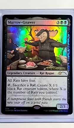 2020 MTG Magic the Gathering SLD Secret Lair Foil #34 Marrow Gnawer - Image 1
