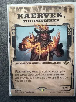 Kaervek, the Punisher - Showcase Outlaws of Thunder Junction MTG - Image 4