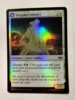 MTG Magic the Gathering Drogskol Infantry (10/596) Innistrad Crimson Vow LP FOIL - Image 1