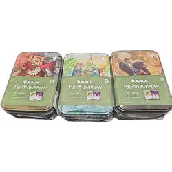 MTG Magic Bloomburrow Collector Tin, Complete Set Of 3 Factory Sealed New - Image 1