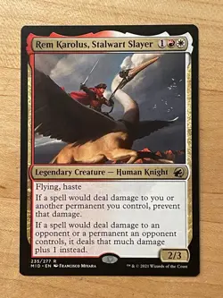MTG NM Rem Karolus, Stalwart Slayer [Innistrad: Midnight Hunt] - Image 1