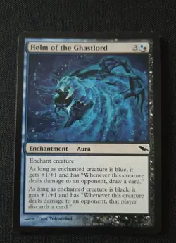 MTG - Helm Of The Ghastlord - Shadowmoor - Lightly Played Common #166 Non Foil - Image 1
