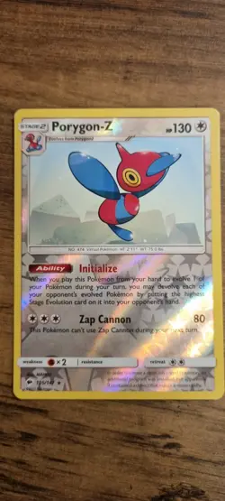 Porygon-Z - Pokemon TCG - LP - Holo Rare - Burning Shadows - Free UK P&P - Image 1