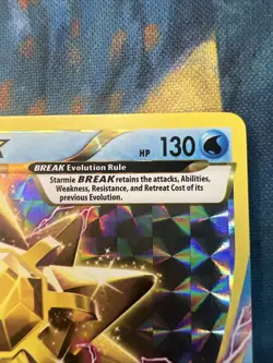 2016 Pokemon XY Evolutions Starmie BREAK Ultra Rare Holo 32/108 Near Mint - Image 3
