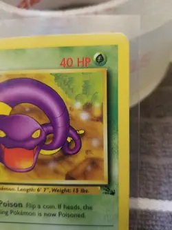 Pokemon Fossil Set COMMON Ekans 46/62 - Near Mint (NM) - Image 3