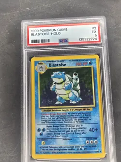 1999 Pokemon Blastoise 2/102 Holo Rare PSA 5 Base Set Original Vintage - Image 1
