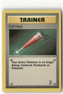 Pokemon Full Heal Uncommon Base Set 2 111/130 - Image 1