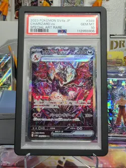 Pokemon TCG Charizard EX SAR 349/190 Shiny Treasure Japanese Edition, PSA 10 - Image 1