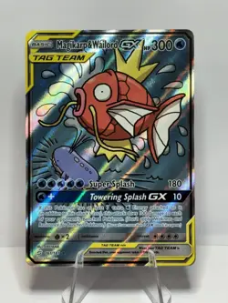 Magikarp & Wailord GX TAG TEAM OOYAMA NM/Mint 2019 Pokemon Team Up #161/181 Alt - Image 1