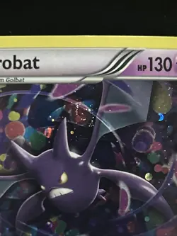 Crobat 33/119 Pokemon Phantom Forces Rare Cosmos Holo Swirl NM - Image 2