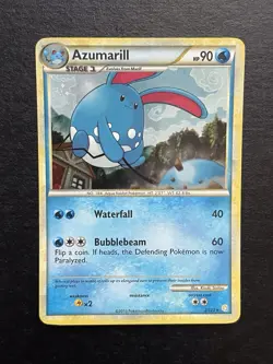 Azumarill HeartGold SoulSilver 2/123 - Cosmos Holo Rare Pokemon TCG (P635) - Image 1