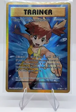 Misty's Determination Pokemon Full Art 108/108 Evolutions Holo TCG XY - Image 1