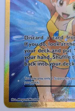 Misty's Determination Pokemon Full Art 108/108 Evolutions Holo TCG XY - Image 5