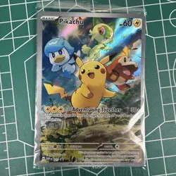 Pokemon TCG Pikachu SVP027 Scarlet & Violet Paldea Evolved Sealed Black Star - Image 1