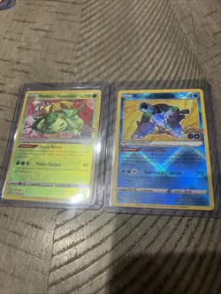 Radiant Venusaur 004/078 & Radiant Blastoise 018/078 Pokemon Go NM - Image 1