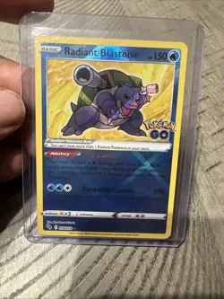 Radiant Venusaur 004/078 & Radiant Blastoise 018/078 Pokemon Go NM - Image 2