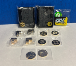 POKEMON ZACIAN ZAMAZENTA ULTRA PREMIUM COLLECTION COINS DICE MARKERS SLEEVES LOT - Image 1