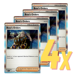 4x HOLO Boss's Orders PLAYSET 172/193 NM PAL Pokemon TCG FAST SHIPPING - Image 1