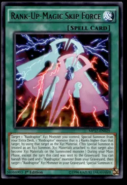 Yu-Gi-Oh TCG #MP17-EN029 Rank-Up-Magic Skip Force R, 1st Edi. NM - Image 1
