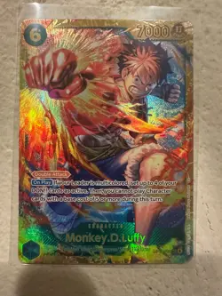 Monkey.D.Luffy SEC OP13-118 Carrying On His Will One Piece TCG English - Image 1