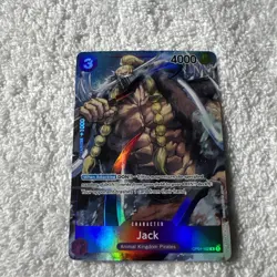 Jack Alt Art English OP01-102 Purple Romance Dawn One Piece Card Game - Image 1
