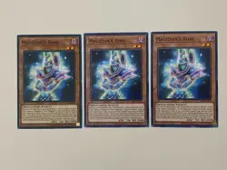 Yugioh - Magician's Robe x 3 - 1st Edition LP - Plus Free Holographic Card - Image 1