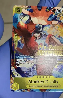 One Piece Card Game Monkey.D.Luffy Pre-Release Winner Promo P-036 NM - Image 3