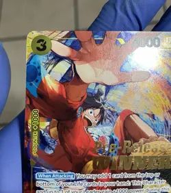 One Piece Card Game Monkey.D.Luffy Pre-Release Winner Promo P-036 NM - Image 4