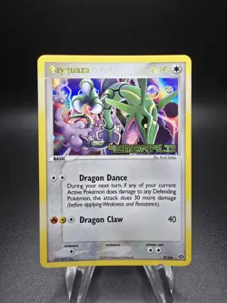 Pokemon Rayquaza EX Emerald Reverse Holo Stamped Card 9/106 LP+/NM Condition - Image 3
