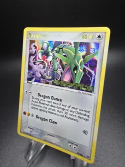 Pokemon Rayquaza EX Emerald Reverse Holo Stamped Card 9/106 LP+/NM Condition - Image 4