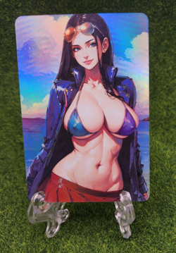Nico Robin One Piece Waifu Full Art Goddess Story ACG Game Card Holo Alt - Image 1