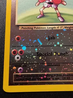 Hitmonchan WoTC Best of Game Promo 2 Pokemon Card Reverse Holo Swirl Near Mint - Image 5
