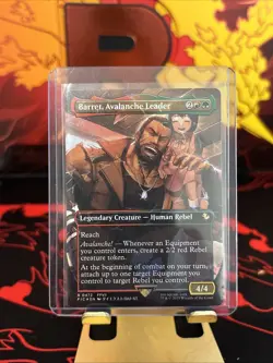 Barret, Avalanche Leader Mtg Card Chocobo Track Foil Extended Art Final Fantasy - Image 1