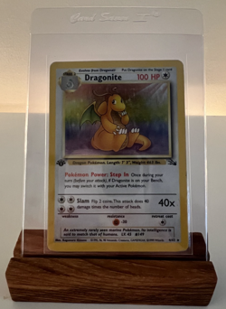 Dragonite Holo 4/62 - 1st Edition Fossil - Vintage Pokemon Card - MP - Image 1