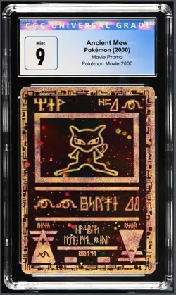 CGC 9 MINT Ancient Mew 2000 Movie Promo Reverse Holo SWIRL Pokemon Card - Image 1