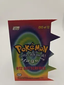 2000 Topps Pokemon TV Animation Series 2 #12 Butterfree Die Cut Card EV3 of 12 - Image 2
