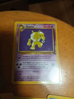 8 Card Vintage Pokemon Lot. Base Set 2 Holo Chansey And Non Holo Fossil Hypno - Image 4