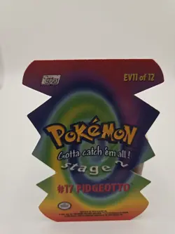 2000 TOPPS Pokemon #17 Pidgeotto Stage 2 Die Cut Embossed card EV11 of 12 - Image 2